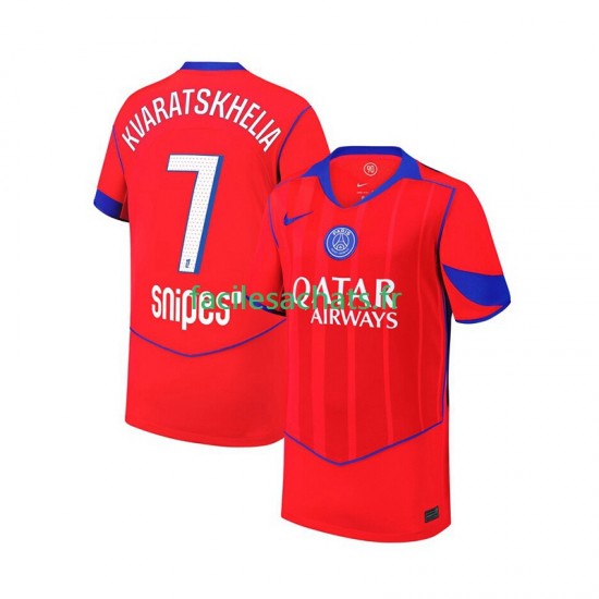 Maillot Paris Saint-Germain Khvicha Kvaratskhelia 7 2025-2026 3ème Homme MC