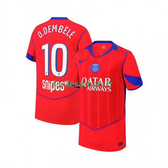 Maillot Paris Saint-Germain Ousmane Dembele 10 2025-2026 3ème Homme MC
