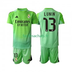 Maillot Real Madrid Andriy Lunin 13 2025-2026 Gardien Extérieur Enfant MC