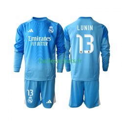 Maillot Real Madrid Andriy Lunin 13 2025-2026 Gardien Domicile Enfant ML