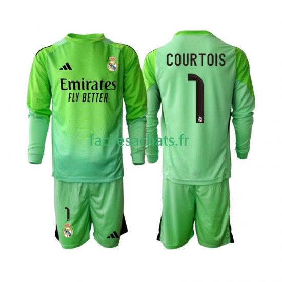 Maillot Real Madrid Thibaut Courtois 1 2025-2026 Extérieur Enfant ML