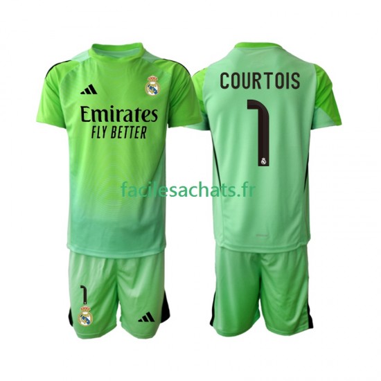 Maillot Real Madrid Thibaut Courtois 1 2025-2026 Extérieur Enfant MC