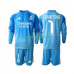 Maillot Real Madrid Thibaut Courtois 1 2025-2026 Domicile Enfant ML