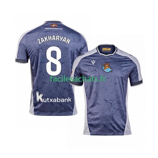 Maillot Real Sociedad Arsen Zakharyan 8 2025-2026 Extérieur Homme MC