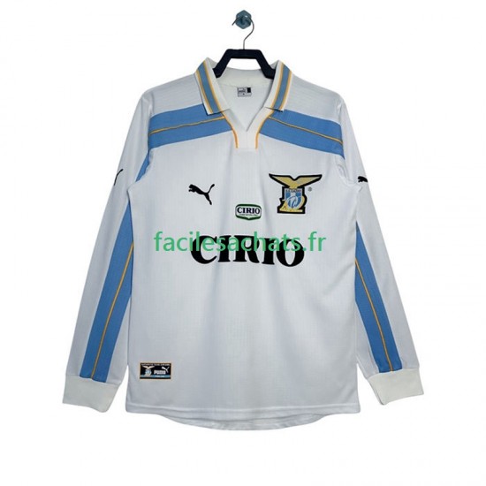 Maillot SS Lazio Retro 1999 2000 Extérieur Homme ML