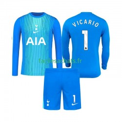 Maillot Tottenham Hotspur Guglielmo Vicario 1 2025-2026 Gardien Extérieur Enfant ML
