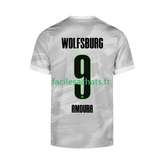 Maillot VfL Wolfsburg Mohamed Amoura 9 2025-2026 Extérieur Homme MC