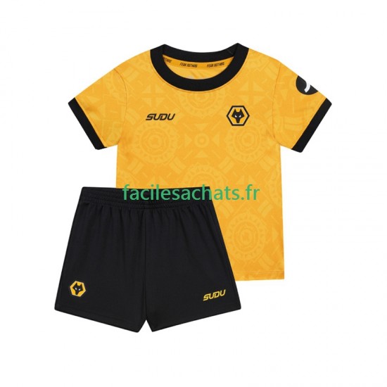 Maillot Wolverhampton Wanderers 2025-2026 Domicile Enfant MC
