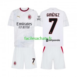 Maillot AC Milan Gimenez 7 2026-2027 Extérieur Enfant MC