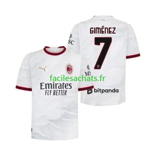 Maillot AC Milan Gimenez 7 2026-2027 Extérieur Homme MC