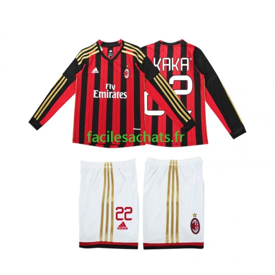 Maillot AC Milan Kaka 22 Retro 2013 2014 Domicile Enfant ML
