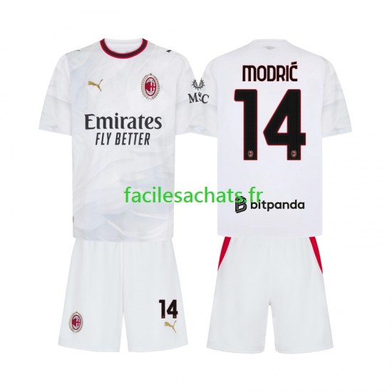 Maillot AC Milan Luka Modric 14 2026-2027 Extérieur Enfant MC