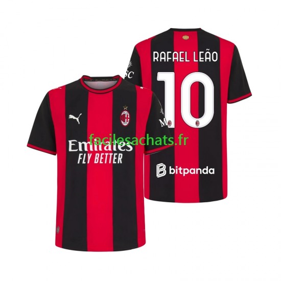 Maillot AC Milan Rafael Leao 10 2026-2027 Domicile Homme MC