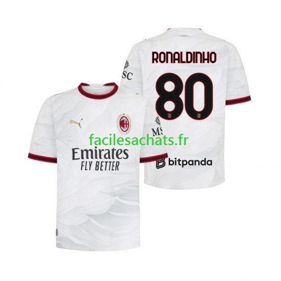 Maillot AC Milan Ronaldinho 80 2026-2027 Extérieur Homme MC