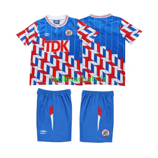 Maillot Ajax Amsterdam Retro 1989 1990 Extérieur Enfant ML