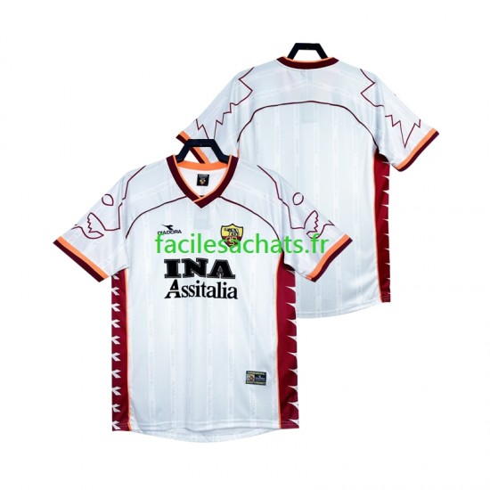 Maillot AS Rome Retro 1999 2000 Extérieur Homme MC