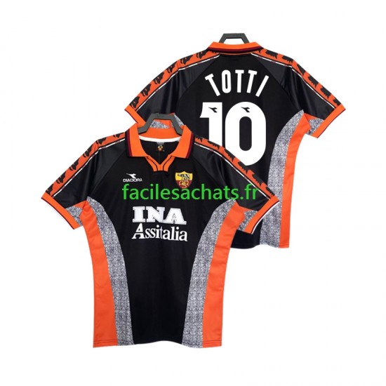 Maillot AS Rome Totti 10 Retro 1998 1999 3ème Homme MC