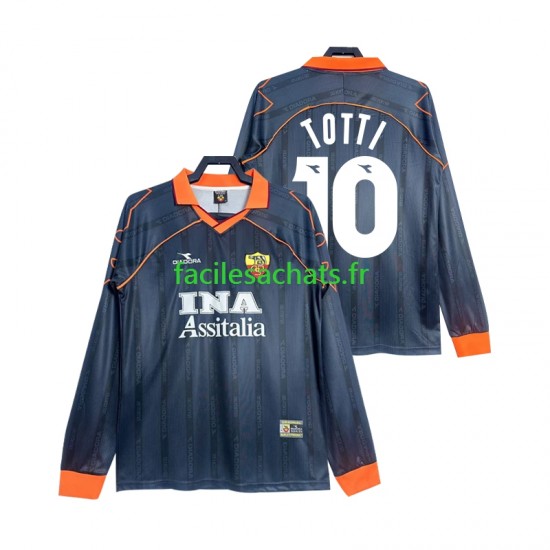 Maillot AS Rome Totti 10 Retro 1999 2000 3ème Homme ML