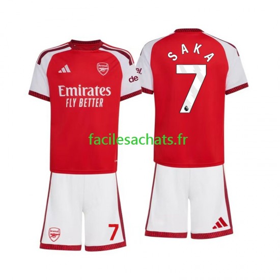 Maillot Arsenal Bukayo Saka 7 2026-2027 Domicile Enfant MC