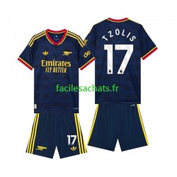 Maillot Arsenal Christos Tzolis 17 2026-2027 Extérieur Enfant MC