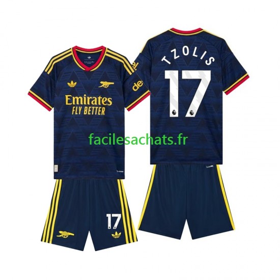 Maillot Arsenal Christos Tzolis 17 2026-2027 Extérieur Enfant MC
