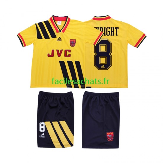 Maillot Arsenal WRIGHT 8 Retro 1993 1994 Extérieur Enfant MC