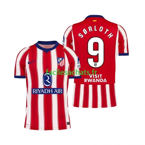 Maillot Atlético Madrid Alexander Sorloth 9 2026-2027 Domicile Homme MC