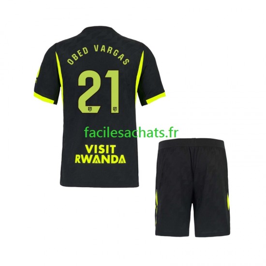Maillot Atlético Madrid Obed Vargas 21 2026-2027 Extérieur Enfant MC