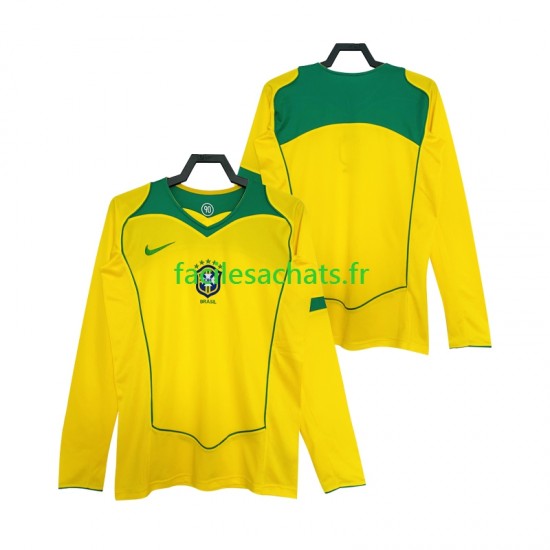 Maillot Brésil Retro 2004 Domicile Homme ML