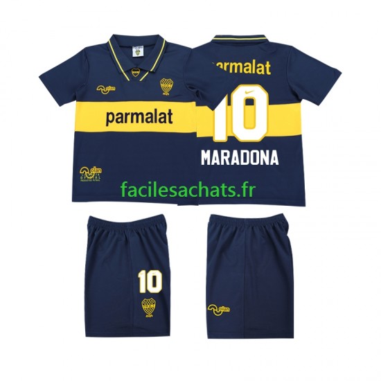 Maillot CA Boca Juniors MARADONA 10 Retro 1993 1995 Domicile Enfant MC
