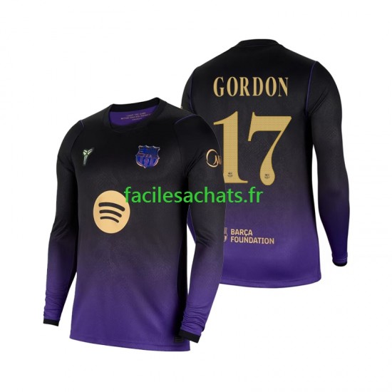Maillot FC Barcelone Anthony Gordon 17 2026-2027 Extérieur Homme ML