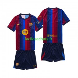 Maillot FC Barcelone 2026-2027 Domicile Enfant MC