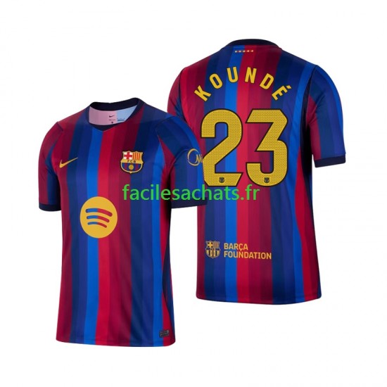 Maillot FC Barcelone Jules Kounde 23 2026-2027 Domicile Homme MC