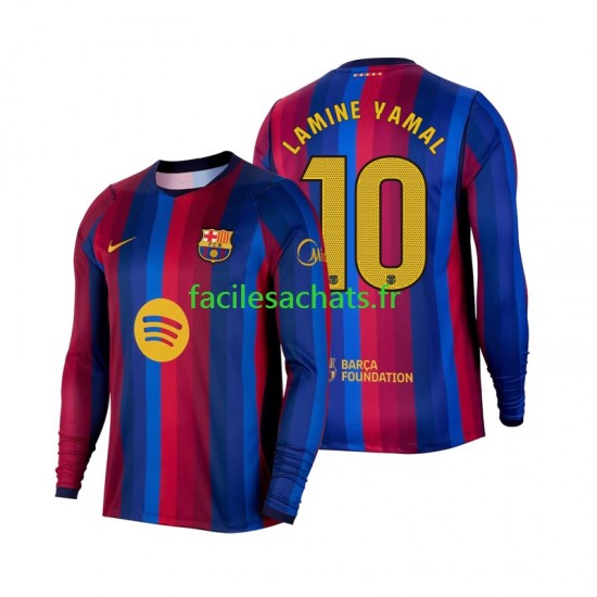 Maillot FC Barcelone Lamine Yamal 10 2026-2027 Domicile Homme ML