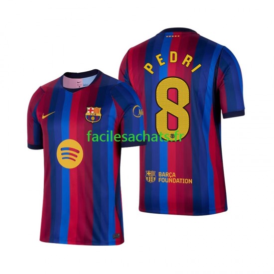 Maillot FC Barcelone Pedri 8 2026-2027 Domicile Homme MC