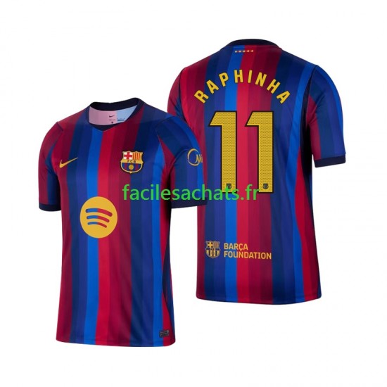 Maillot FC Barcelone Raphinha 11 2026-2027 Domicile Homme MC