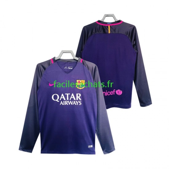 Maillot FC Barcelone Retro 2016 2017 Extérieur Homme ML