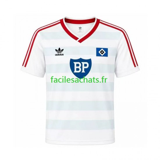 Maillot Hamburger SV Retro 1986 Extérieur Homme MC