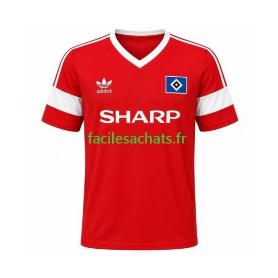 Maillot Hamburger SV Retro 1988 Extérieur Homme MC