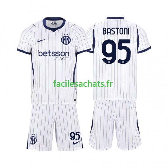 Maillot Inter Milan Alessandro Bastoni 95 2026-2027 Extérieur Enfant MC