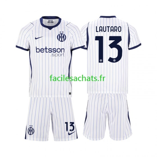 Maillot Inter Milan Lautaro Martinez 13 2026-2027 Extérieur Enfant MC