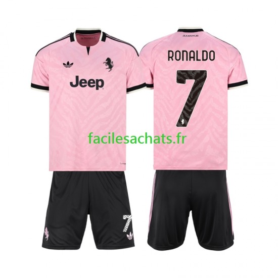 Maillot Juventus Cristiano Ronaldo 7 2026-2027 Extérieur Enfant MC