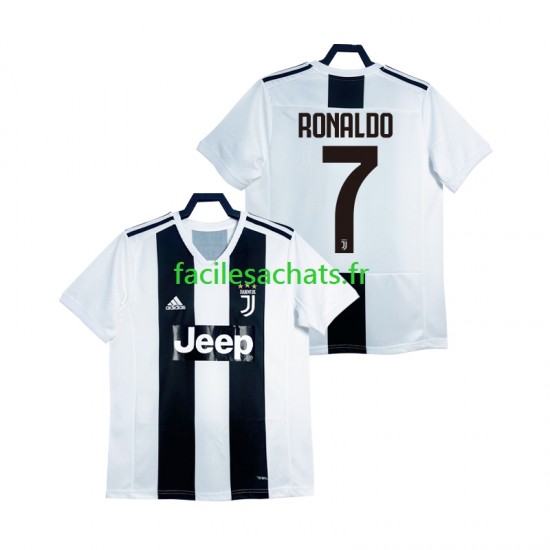 Maillot Juventus Cristiano Ronaldo Retro 2018 2019 Domicile Homme MC