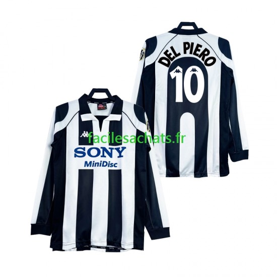 Maillot Juventus DEL PIERO 10 Retro 1997 1998 Domicile Homme ML