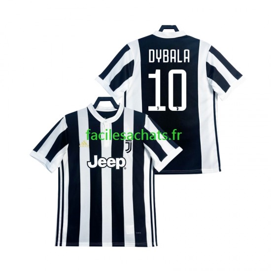 Maillot Juventus DYBALA 21 Retro 2017 2018 Domicile Homme MC
