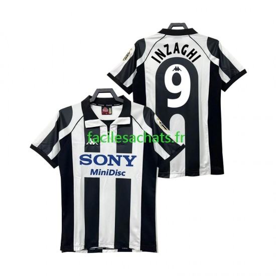 Maillot Juventus INZAGHI 9 Retro 1997 1998 Domicile Homme MC