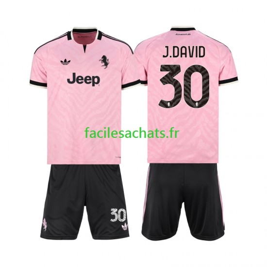 Maillot Juventus Jonathan David 30 2026-2027 Extérieur Enfant MC