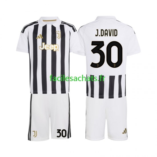 Maillot Juventus Jonathan David 30 2026-2027 Domicile Enfant MC
