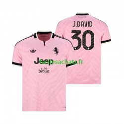 Maillot Juventus Jonathan David 30 2026-2027 Extérieur Homme MC