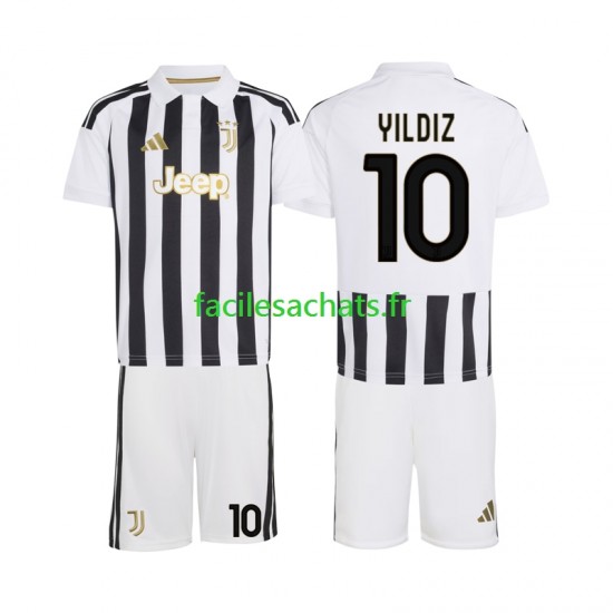 Maillot Juventus Kenan Yildiz 10 2026-2027 Domicile Enfant MC